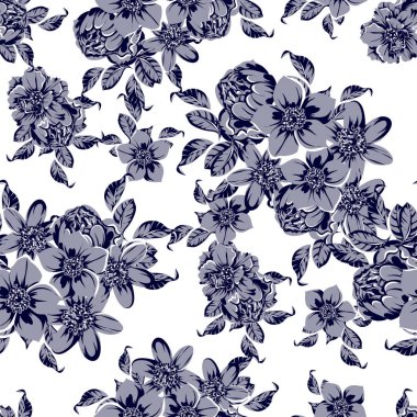 Klasik çiçek deseni