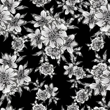 Klasik çiçek deseni