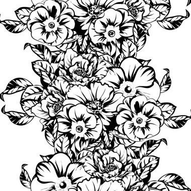 Klasik çiçek deseni