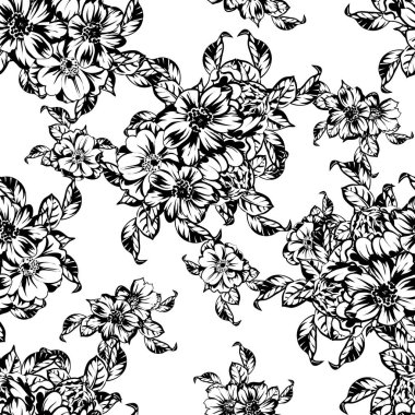 Klasik çiçek deseni