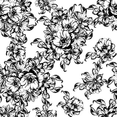 Klasik çiçek deseni