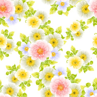 parlak çiçek deseni