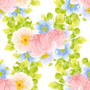 parlak çiçek deseni