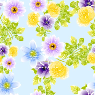 parlak çiçek deseni