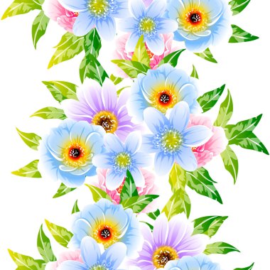 parlak çiçek deseni