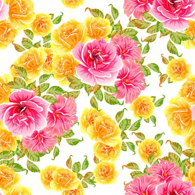 parlak çiçek deseni