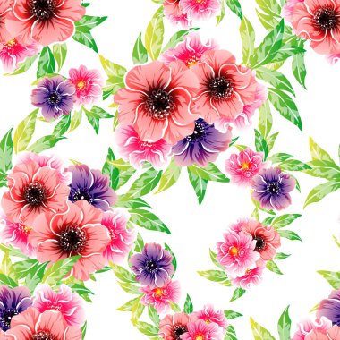 parlak çiçek deseni