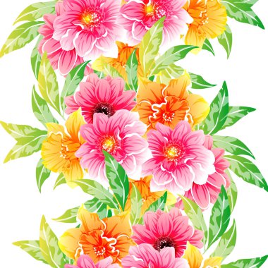 parlak çiçek deseni