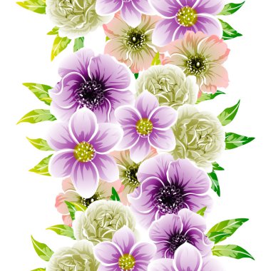 parlak çiçek deseni