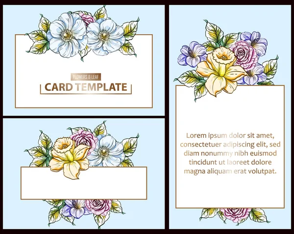 Tarjeta de invitación de color — Vector de stock