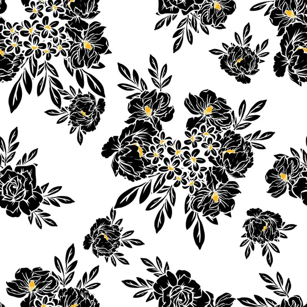 Vintage Blumen Muster Hintergrund — Stockvektor