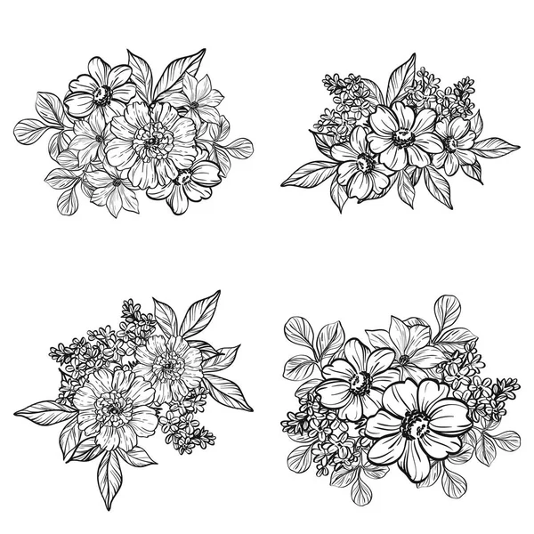 Vintage bloemen patroon — Stockvector
