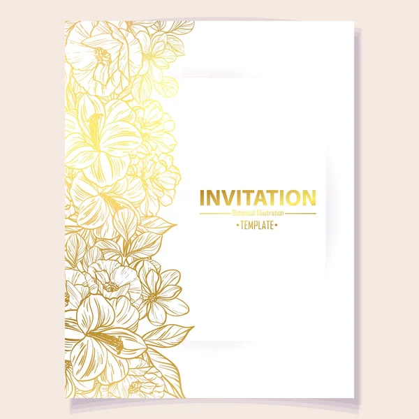 Carte d'invitation rétro — Image vectorielle