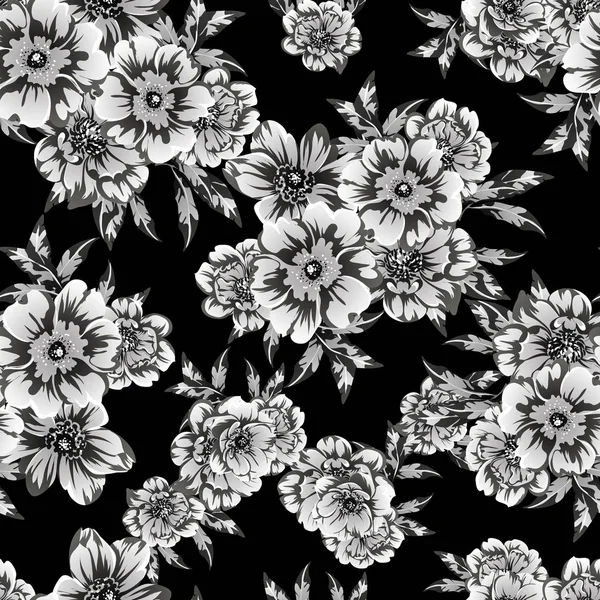 Modèle de fleurs vintage — Image vectorielle