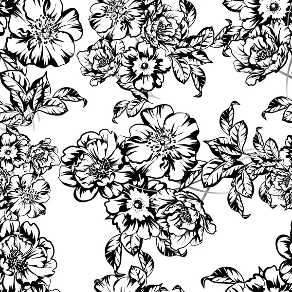 Vintage bloemen patroon — Stockvector
