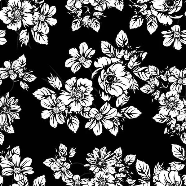 Vintage λουλούδια μοτίβο — Διανυσματικό Αρχείο