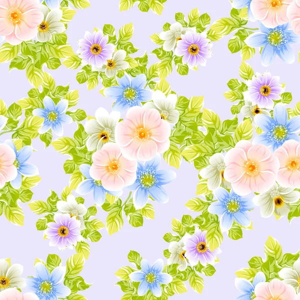 Bright flowers pattern — Stock Vector