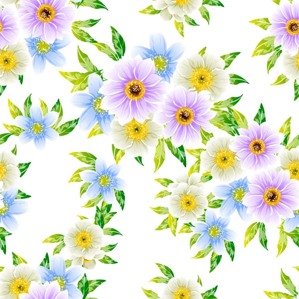 Φωτεινά άνθη μοτίβο — Διανυσματικό Αρχείο