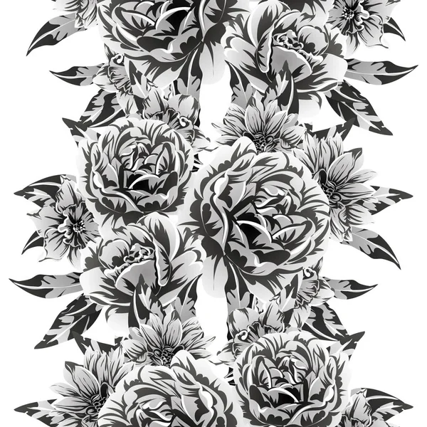 Vektor Illustration Von Vintage Blumen Muster Hintergrund — Stockvektor