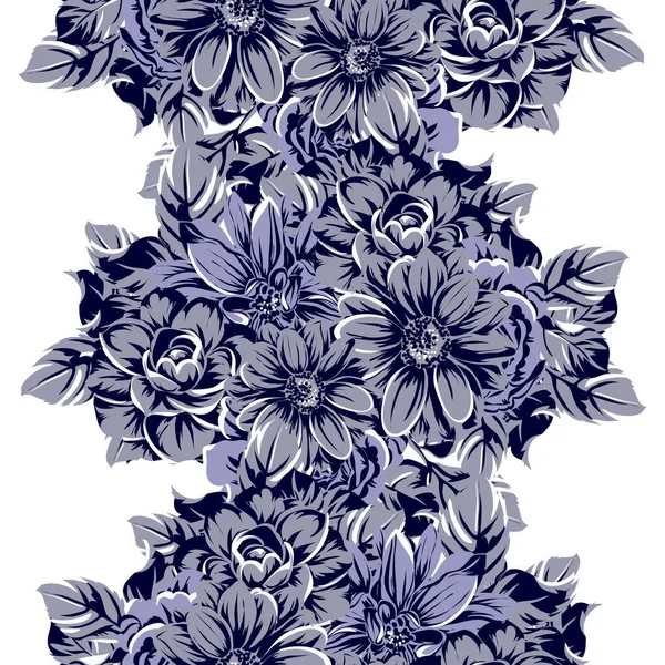 Vektor Illustration Von Vintage Blumen Muster Hintergrund — Stockvektor