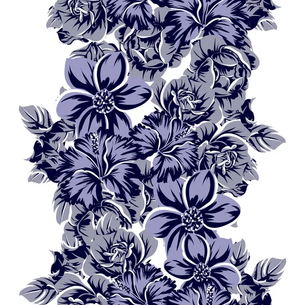 Vektor Illustration Von Vintage Blumen Muster Hintergrund — Stockvektor