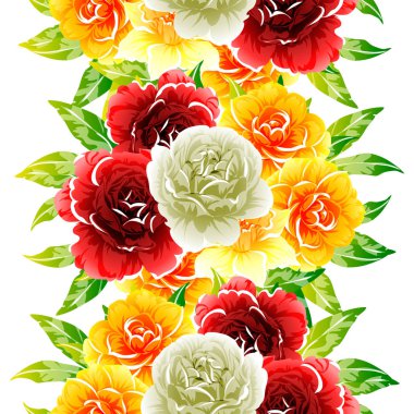 vektör çizim parlak çiçek desen arka plan