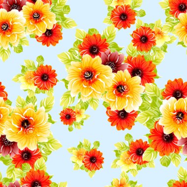 vektör çizim parlak çiçek desen arka plan