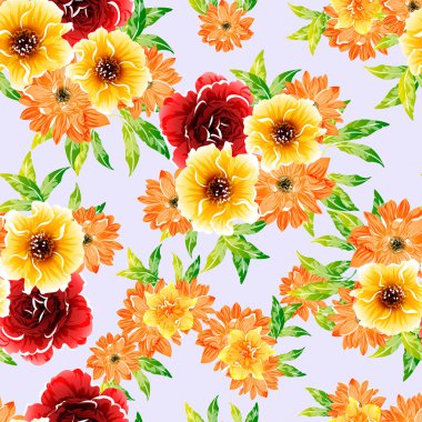 vektör çizim parlak çiçek desen arka plan