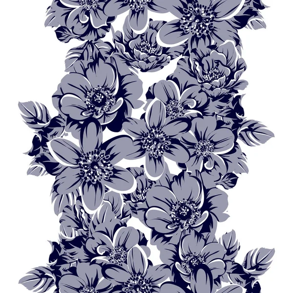 Vektor Illustration Von Vintage Blumen Muster Hintergrund — Stockvektor