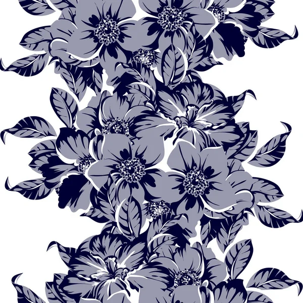 Vektor Illustration Von Vintage Blumen Muster Hintergrund — Stockvektor