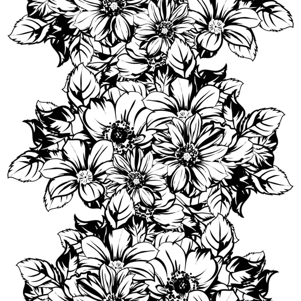 Vektor Illustration Von Vintage Blumen Muster Hintergrund — Stockvektor