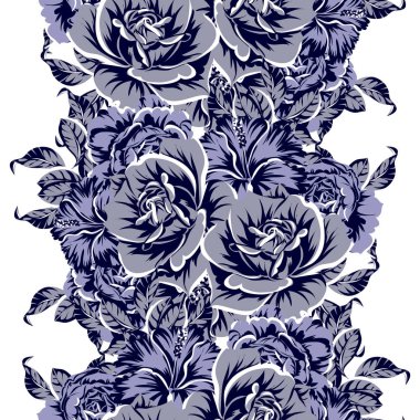 vintage çiçek desen arka plan vektör çizim