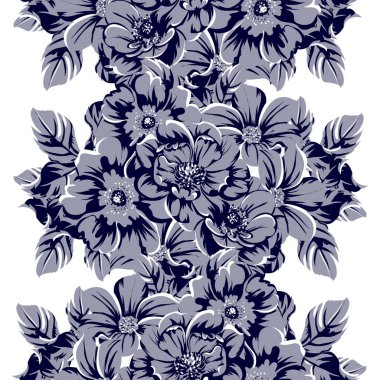 vintage çiçek desen arka plan vektör çizim