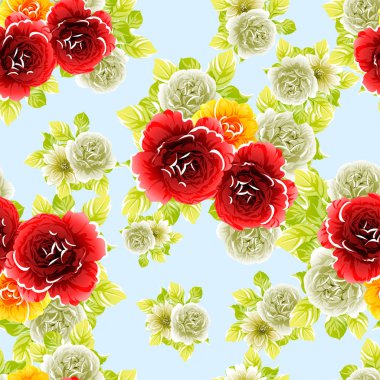 vektör çizim parlak çiçek desen arka plan