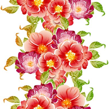 vektör çizim parlak çiçek desen arka plan