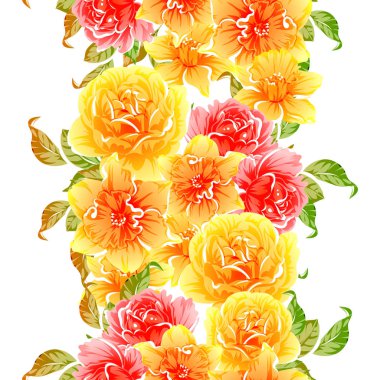 vektör çizim parlak çiçek desen arka plan