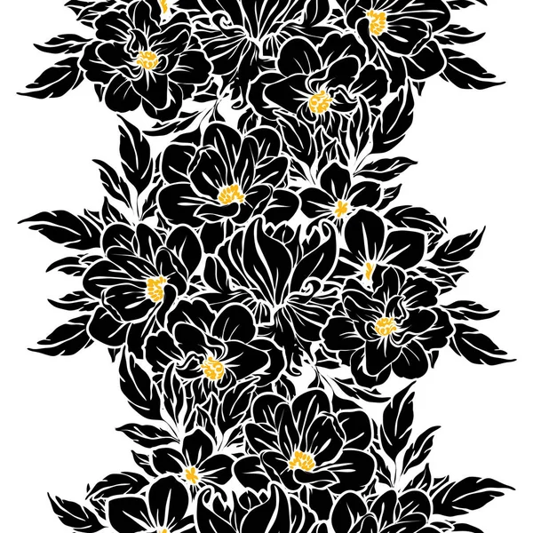 Vektor Illustration Von Vintage Blumen Muster Hintergrund — Stockvektor