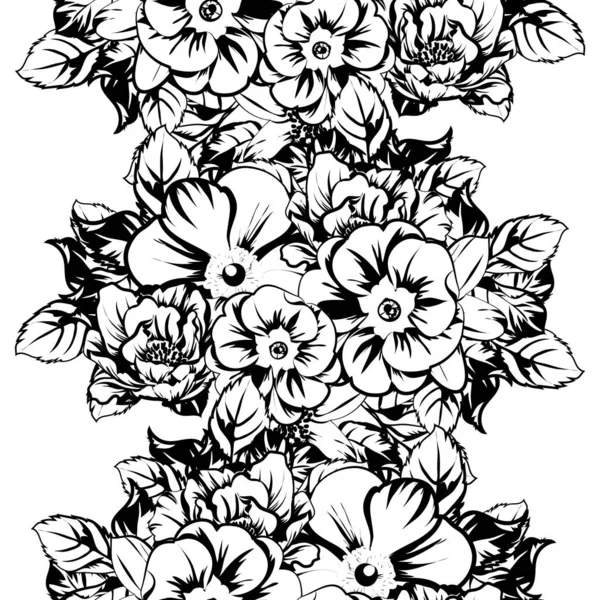 Vektor Illustration Von Vintage Blumen Muster Hintergrund — Stockvektor