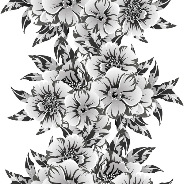 Vectorillustratie Van Vintage Bloemen Patroon Achtergrond — Stockvector