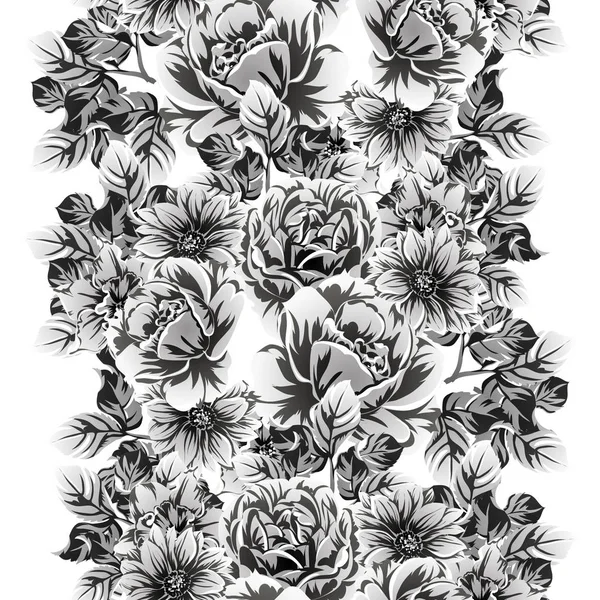 Vektor Illustration Von Vintage Blumen Muster Hintergrund — Stockvektor