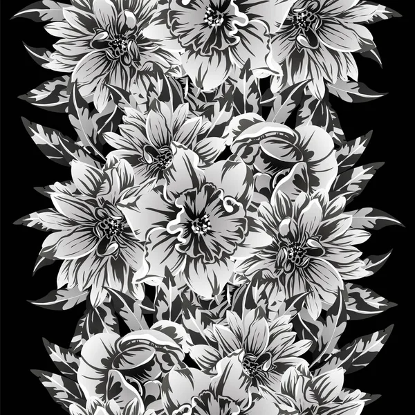 Vektor Illustration Von Vintage Blumen Muster Hintergrund — Stockvektor