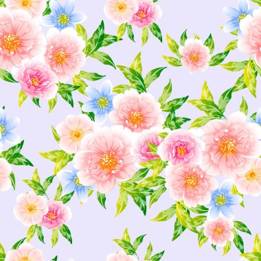 vektör çizim parlak çiçek desen arka plan