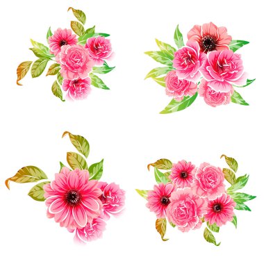 vektör çizim parlak çiçek desen arka plan