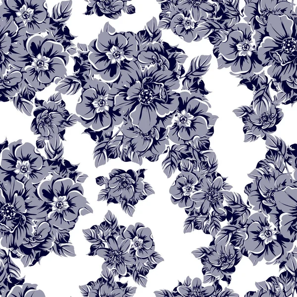 vintage çiçek desen arka plan vektör çizim