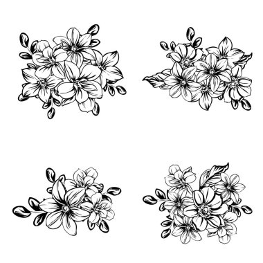 vintage çiçek desen arka plan vektör çizim