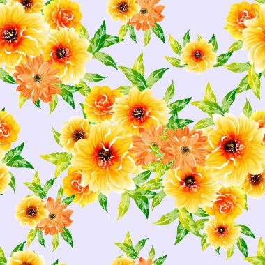 vektör çizim parlak çiçek desen arka plan