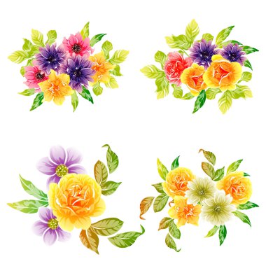 vektör çizim parlak çiçek desen arka plan