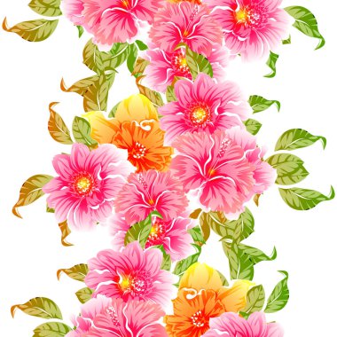 vektör çizim parlak çiçek desen arka plan