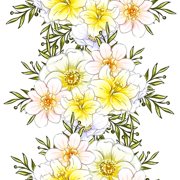 vektör çizim parlak çiçek desen arka plan