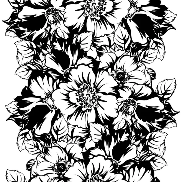 Vektor Illustration Von Vintage Blumen Muster Hintergrund — Stockvektor